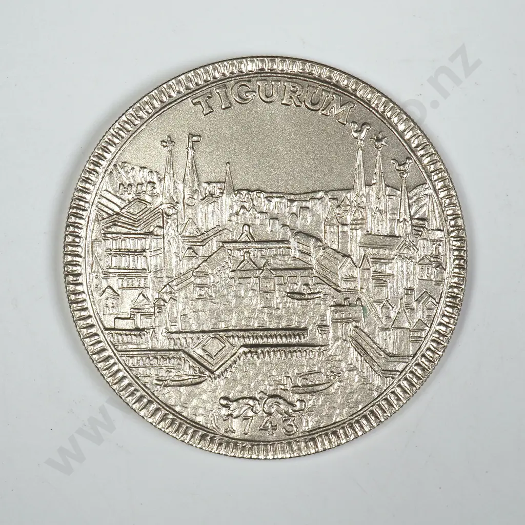 1986 Swiss Sterling Silver Coin Image 1++