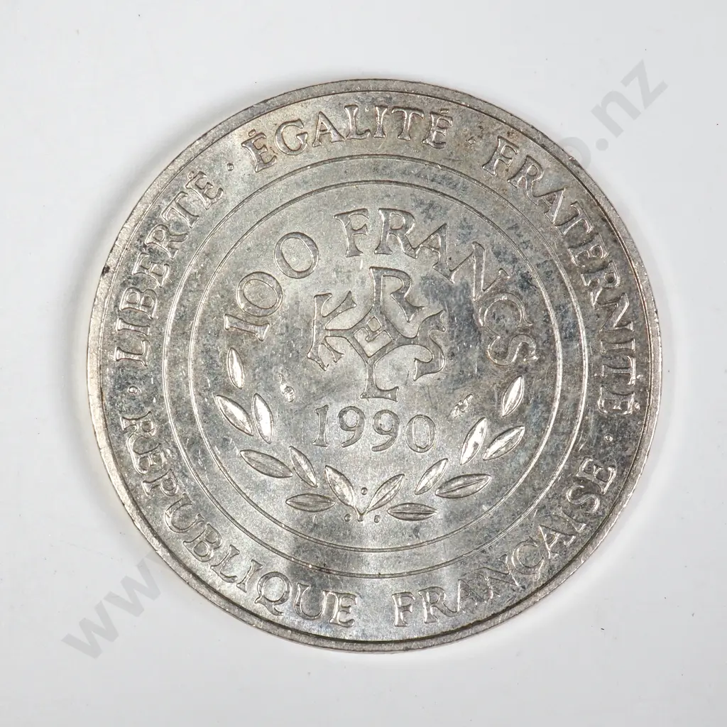 1990 France 100 Francs - 90% Silver Image 1++