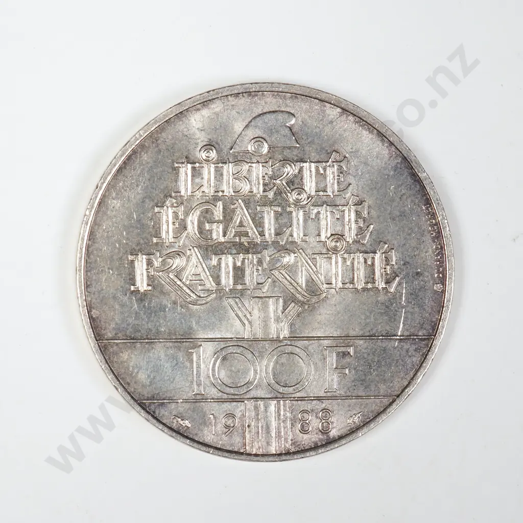 1988 French 100 Francs - 90% Silver Image 1++