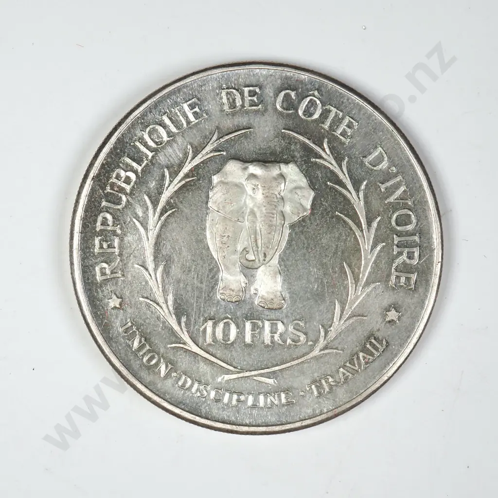 1966 Ivory Coast 10 Francs Image 1++