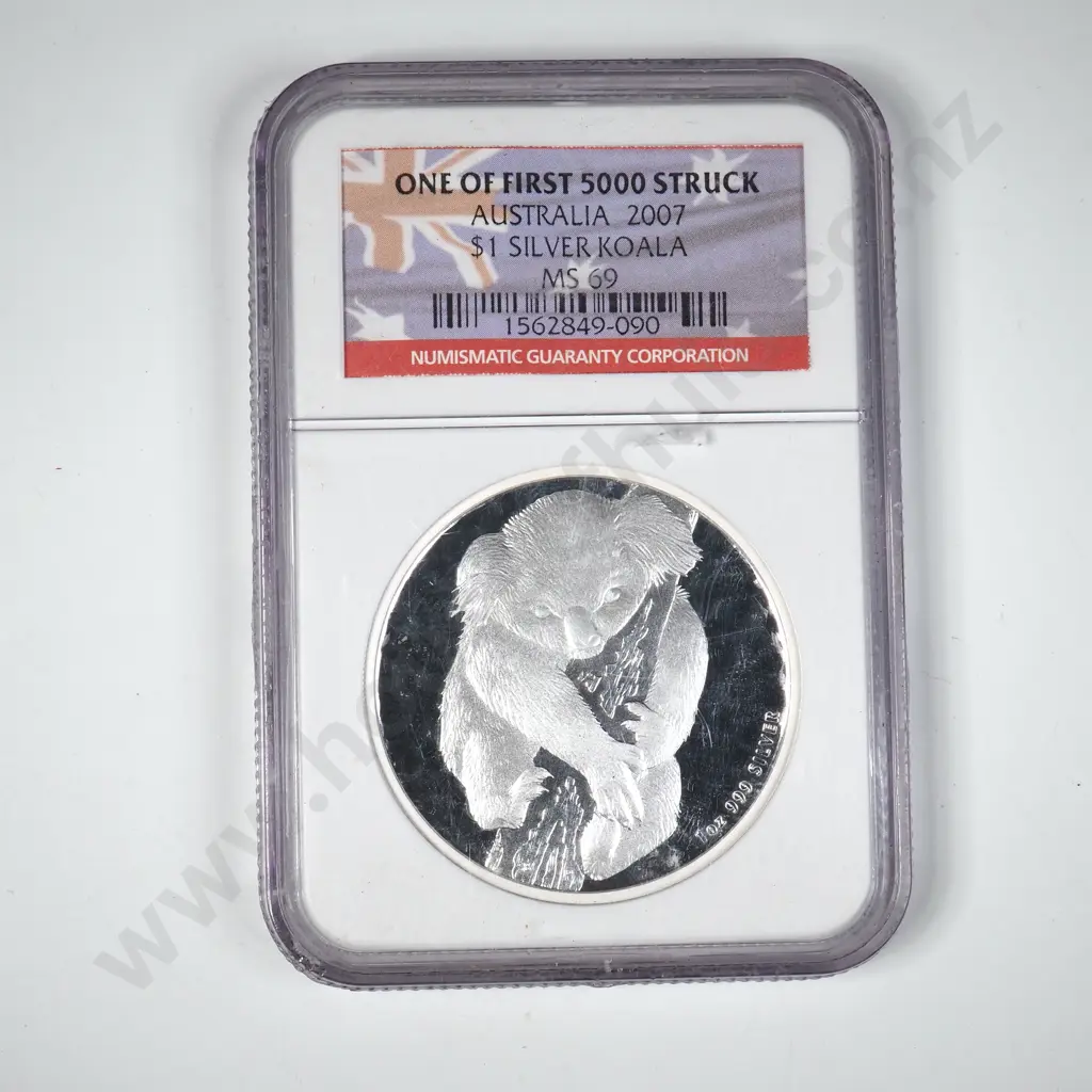 2007 Australia One Ounce Silver Koala NGC Graded MS 69 Image 1++