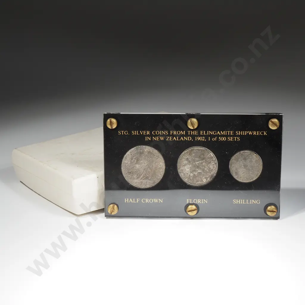 Elingamite Shipwreck Coin Set in Hard Plastic Case Image 1++