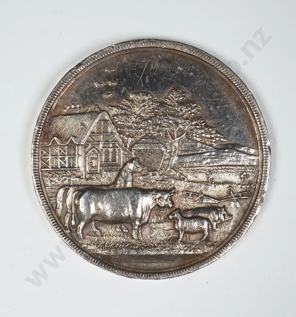 Sterling Silver Agricultural Medal - Unawarded Image 1++