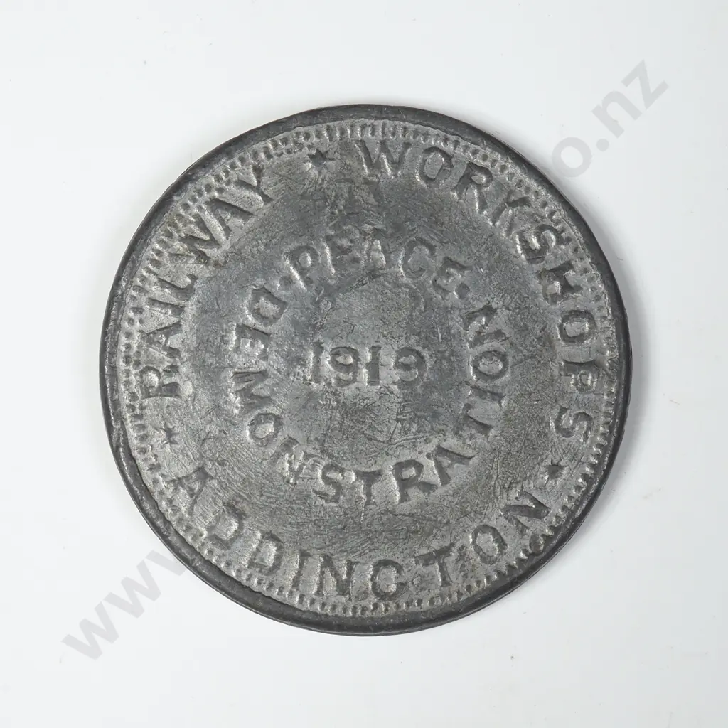 1919 Addington Railway Peace Medal - Very Nice Example Image 1++