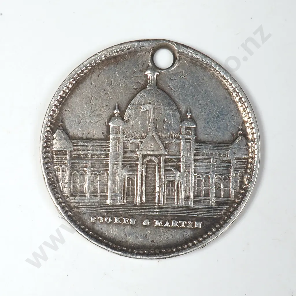 1889 South Seas Exhibition Silver Medalette Image 1++