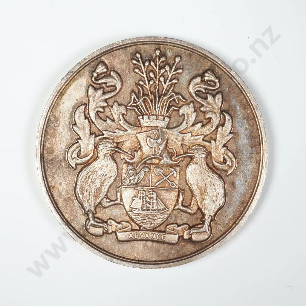 1971 Sterling Silver City of Auckland Centenial Image 1++