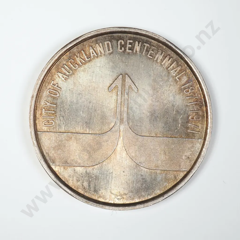 1971 Sterling Silver City of Auckland Centenial Image 1++