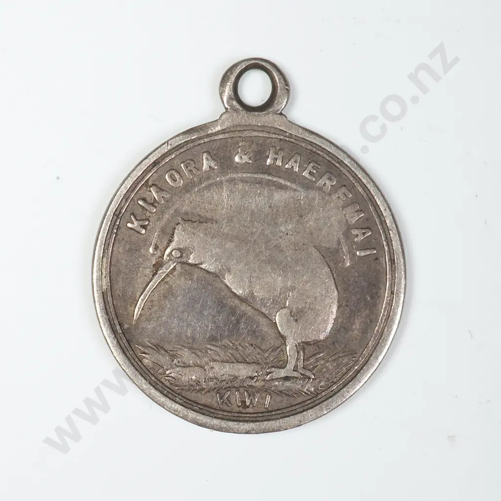 1906 NZ Exhibition Silver Medalette Image 1++