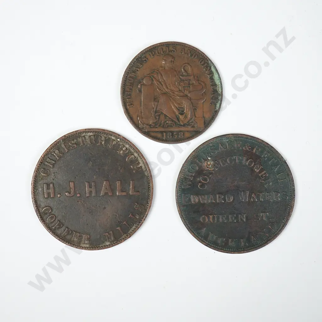 Three New Zealand Trading Tokens  Image 1++