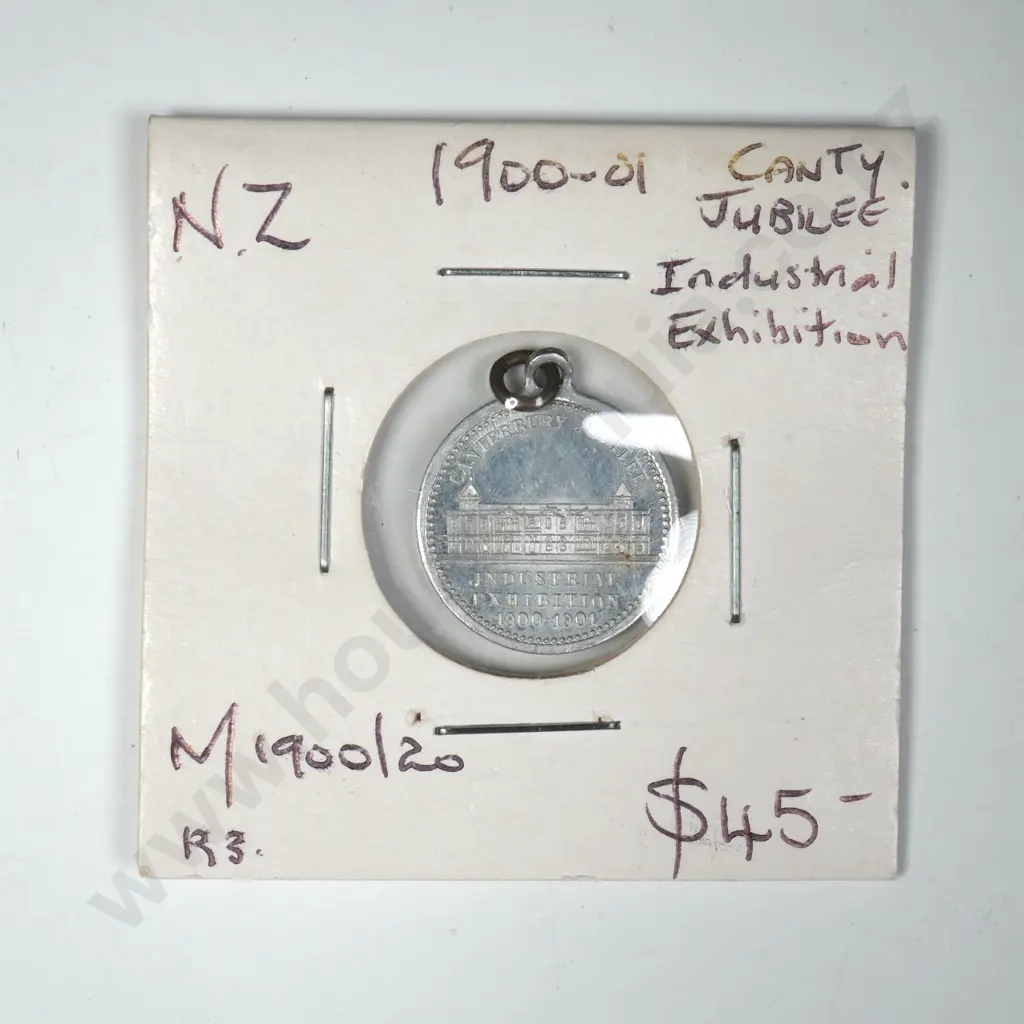 1900-01 Canterbury Industrial Exhibition Medalette Image 1++