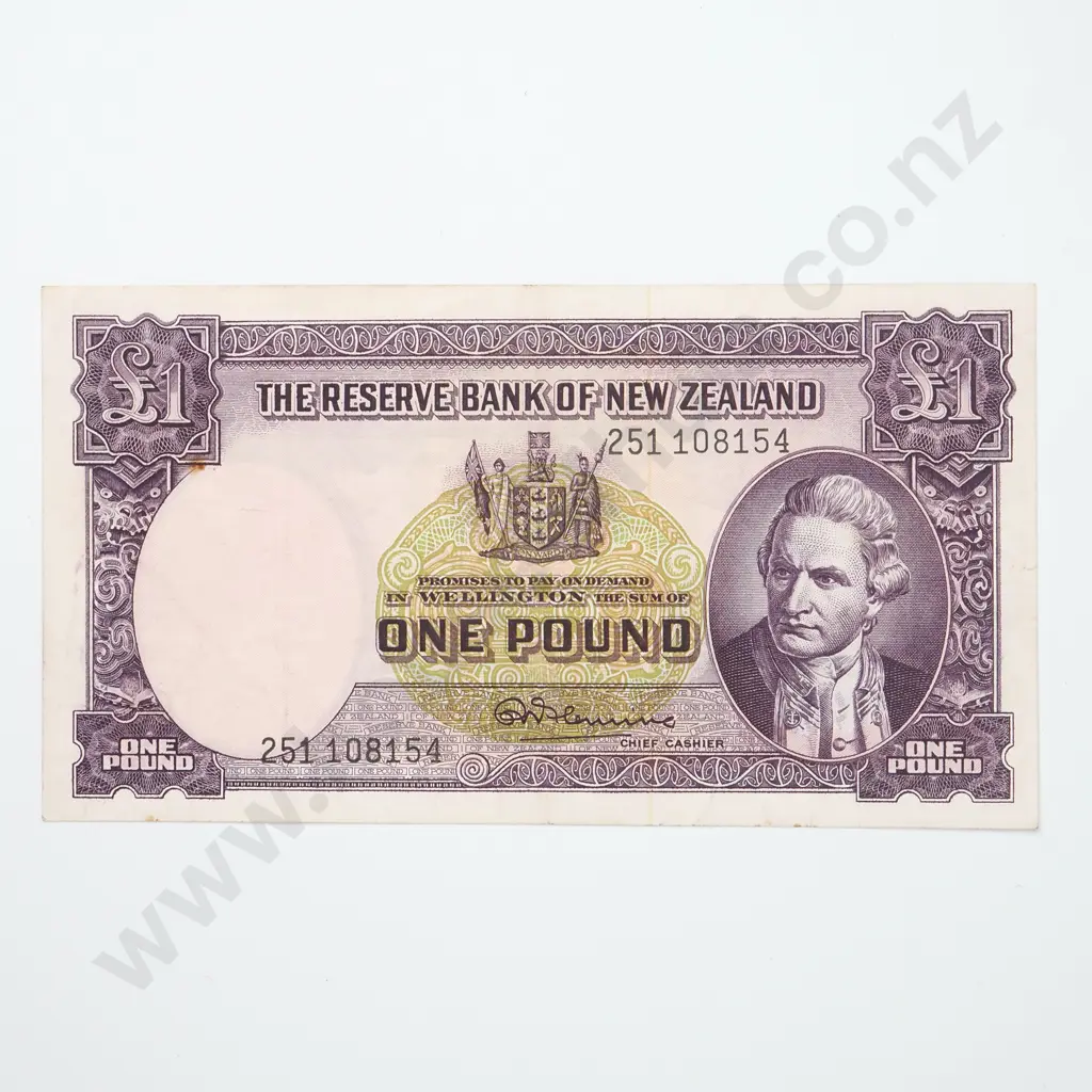One Pound Fleming Banknote  Image 1++