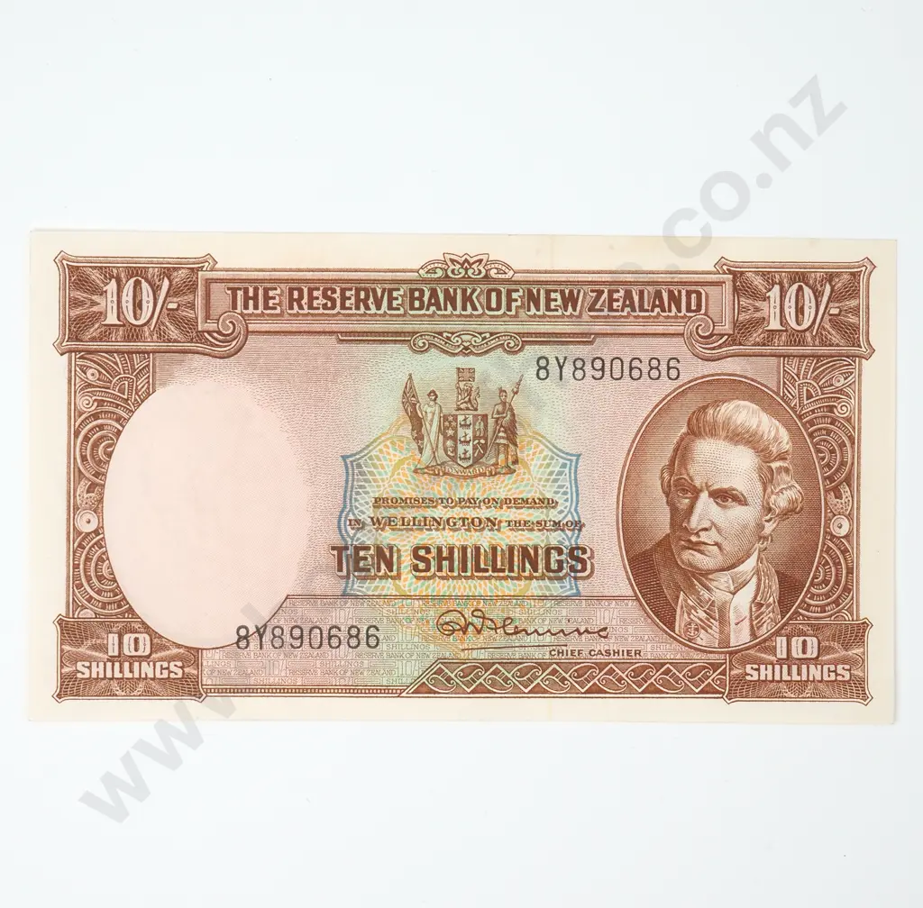 10 Shilling Fleming AUNC Banknote Image 1++