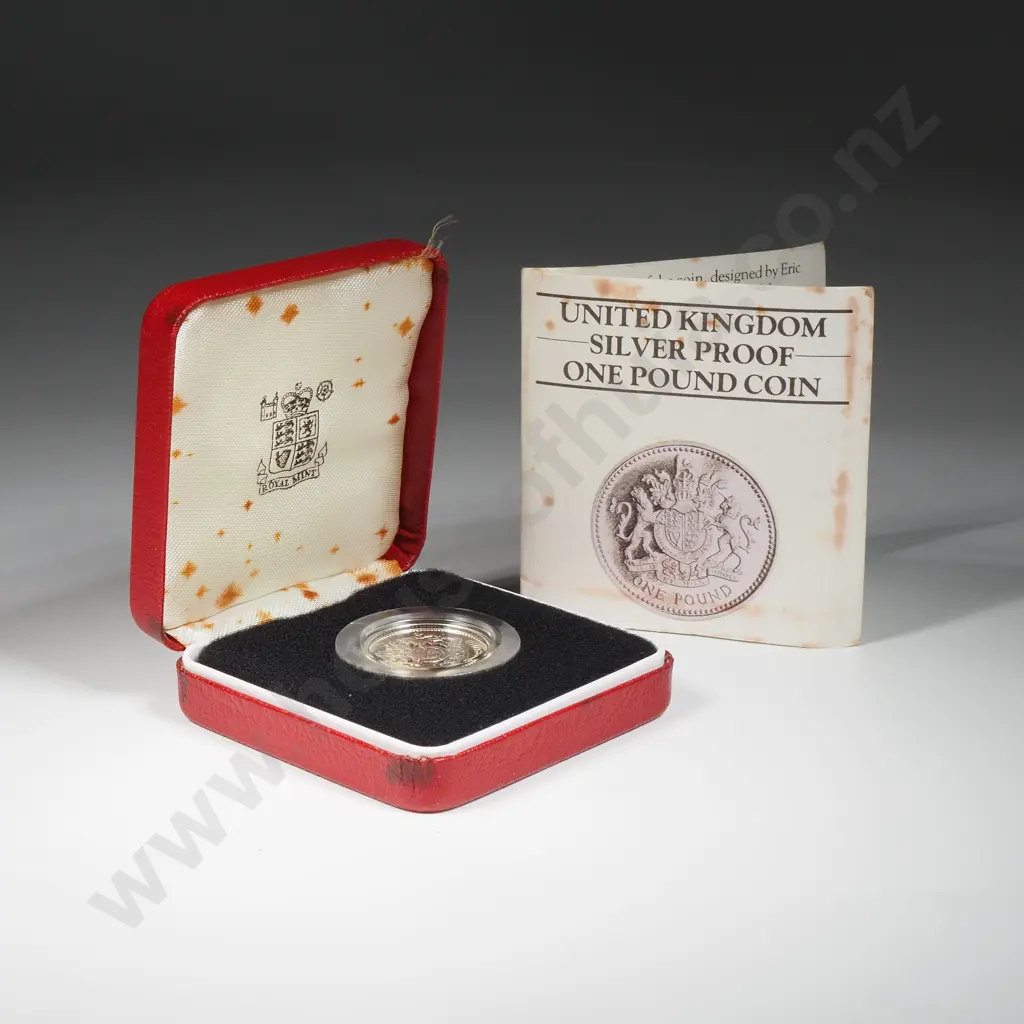 United Kingdom Silver Proof One Pound Coin  Image 1++
