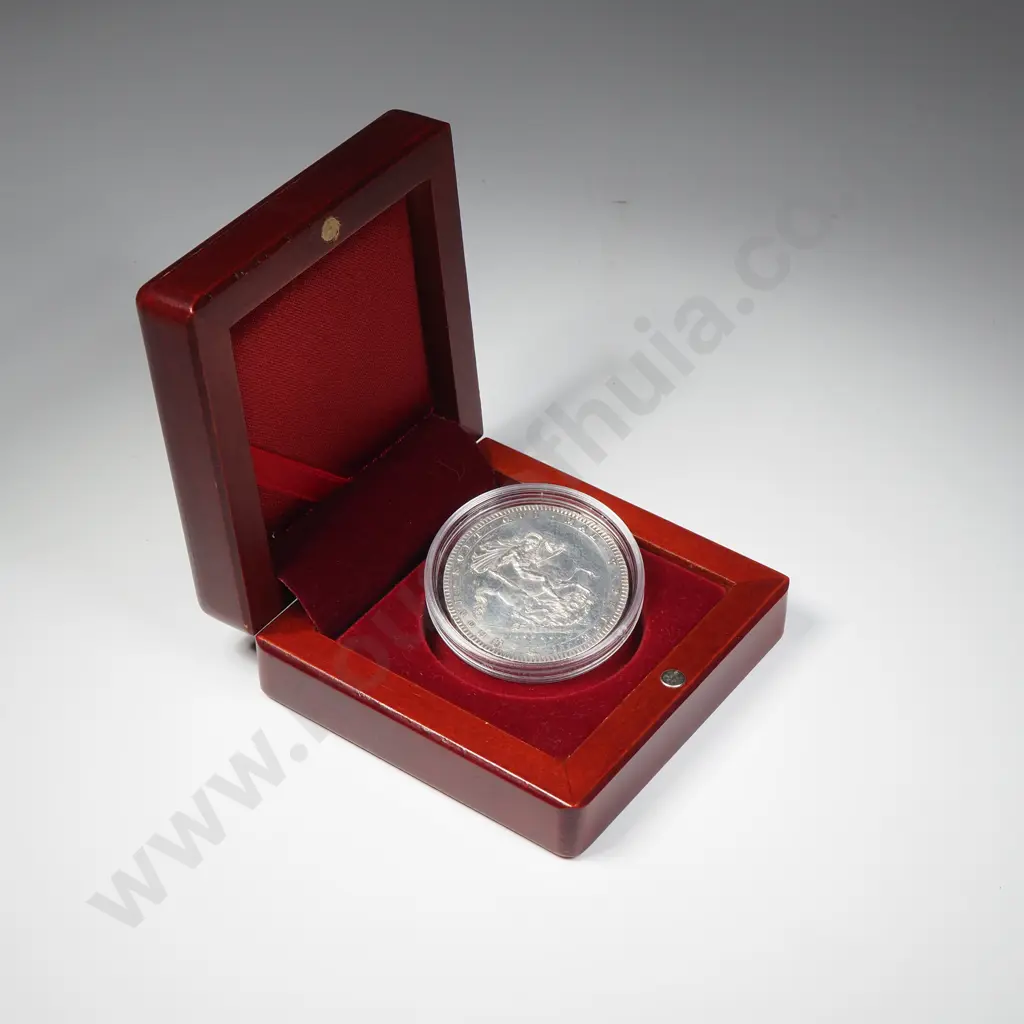 Modern Cased 1820 UK Crown - Better Details, Cleaned Image 1++