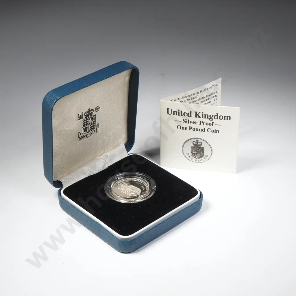 1988 UK Silver Proof One Pound Coin Image 1++