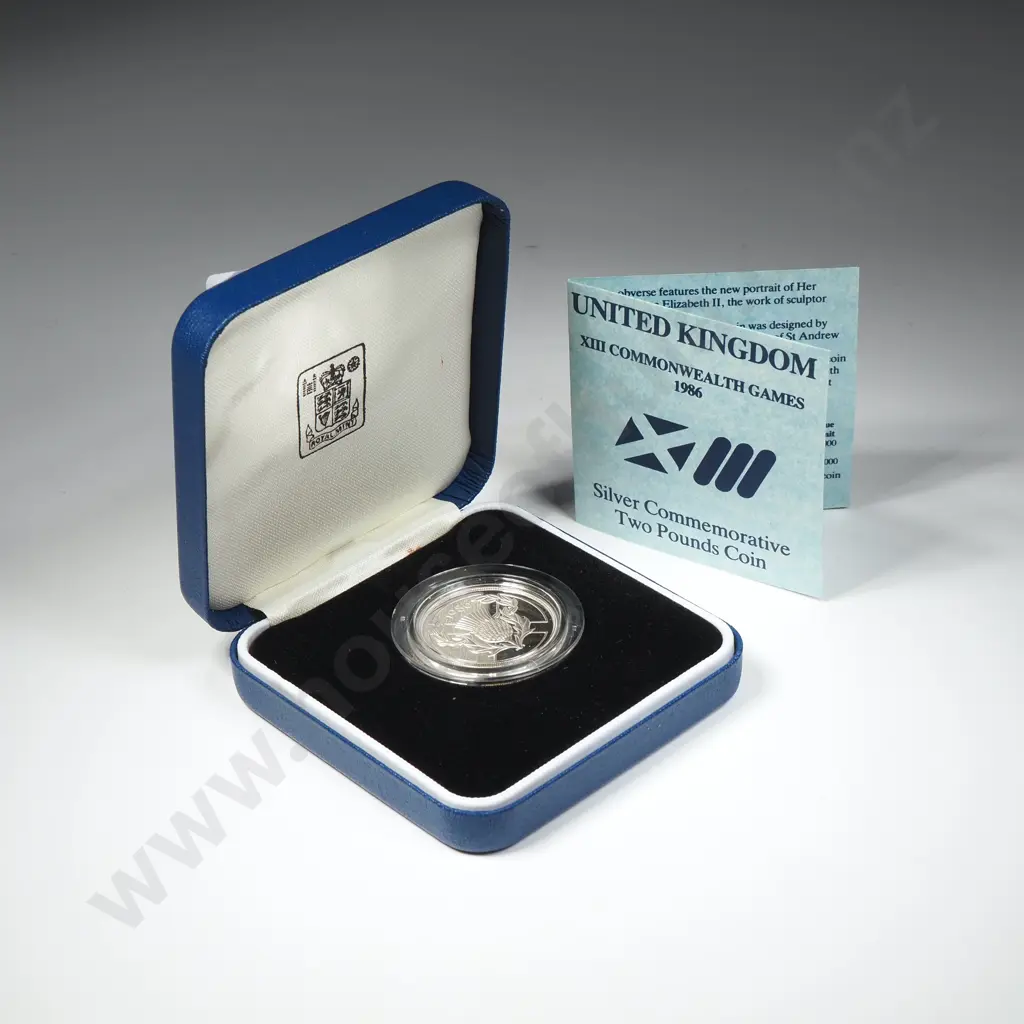 1986 UK Commonwealth Games Sterling Silver Two Pound Coin  Image 1++