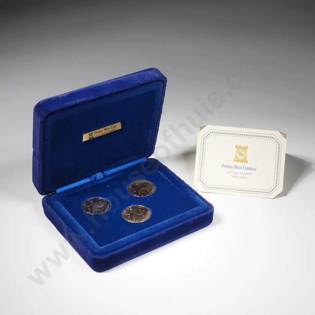 Three Sterling Silver Isle of Man Commemorative Coins - Pobjoy Mint Limited Image 1++