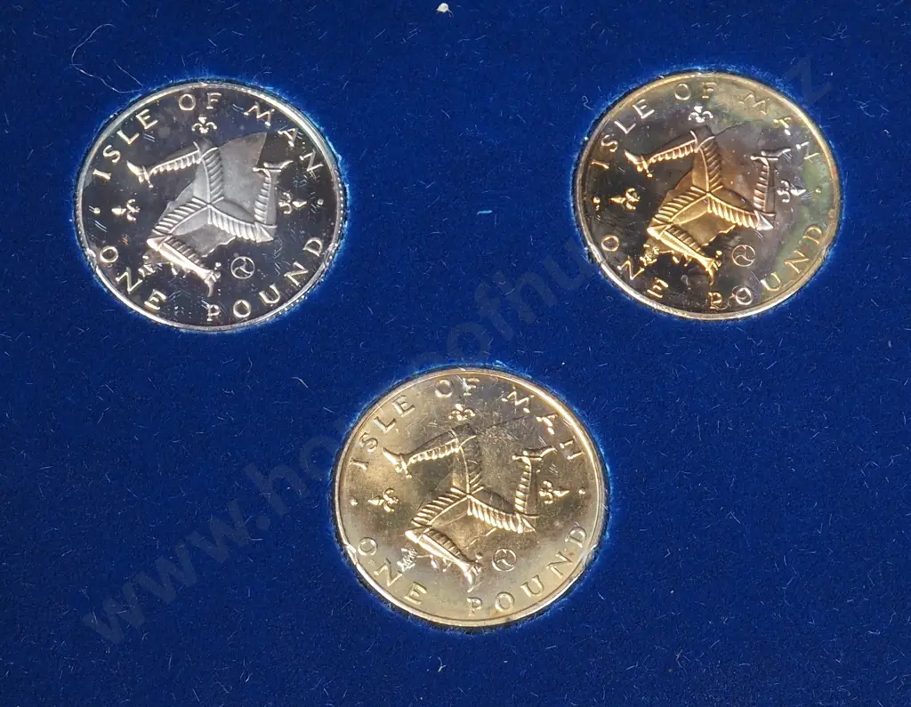 Three Sterling Silver Isle of Man Commemorative Coins - Pobjoy Mint Limited Image 1++