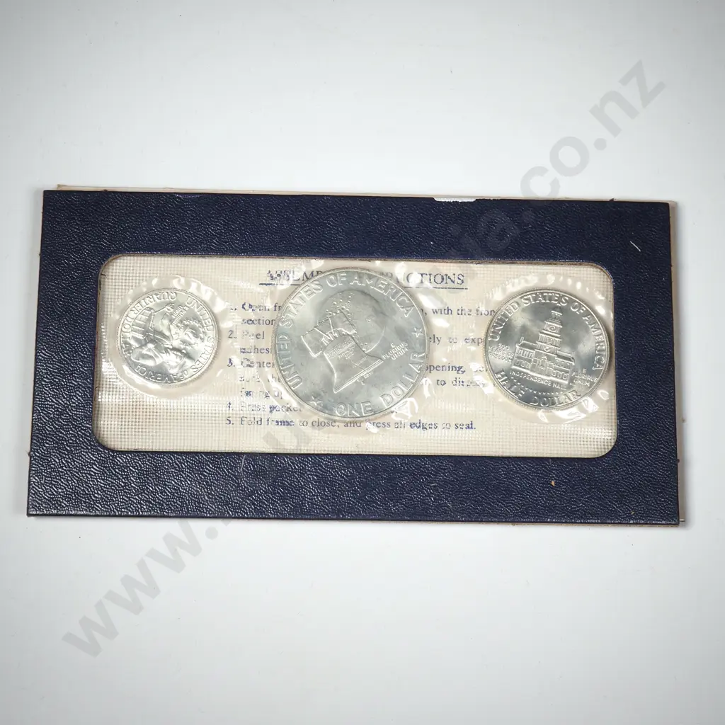 1976 United States of America Bicentennial Silver UNC Set  Image 1++