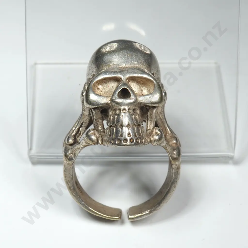 Sterling Silver Skull Ring Image 1++
