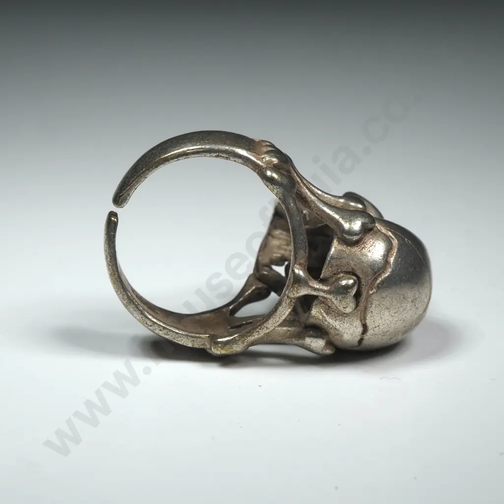 Sterling Silver Skull Ring Image 1++
