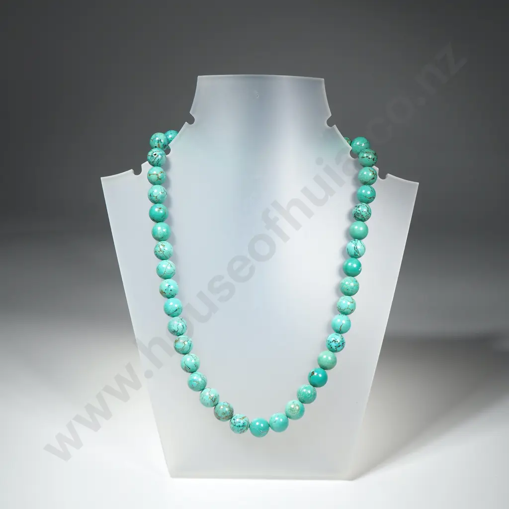 Beaded Turquoise Necklace Image 1++