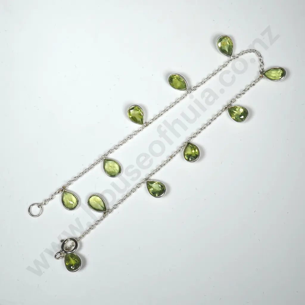 Sterling Silver Peridot Bracelet Image 1++