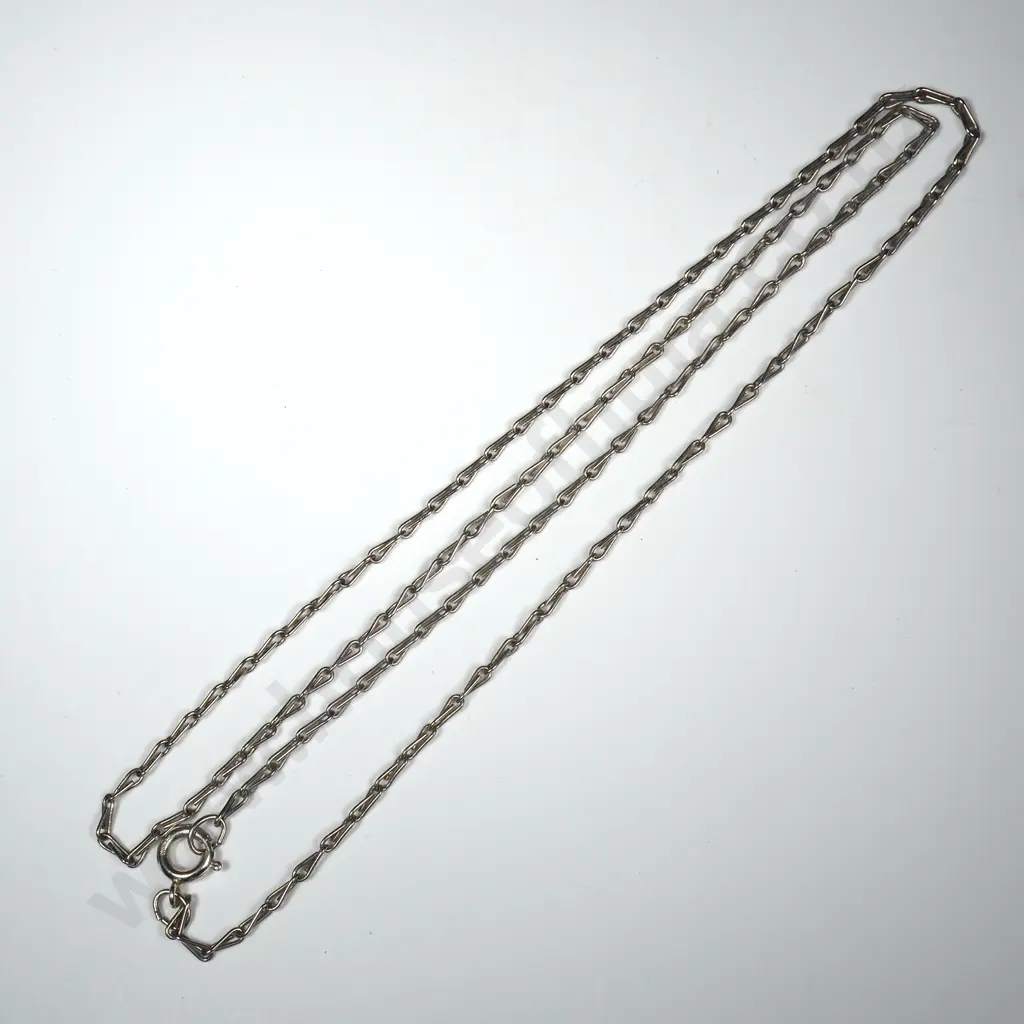 Sterling Silver Fancy Link Chain Necklace Image 1++