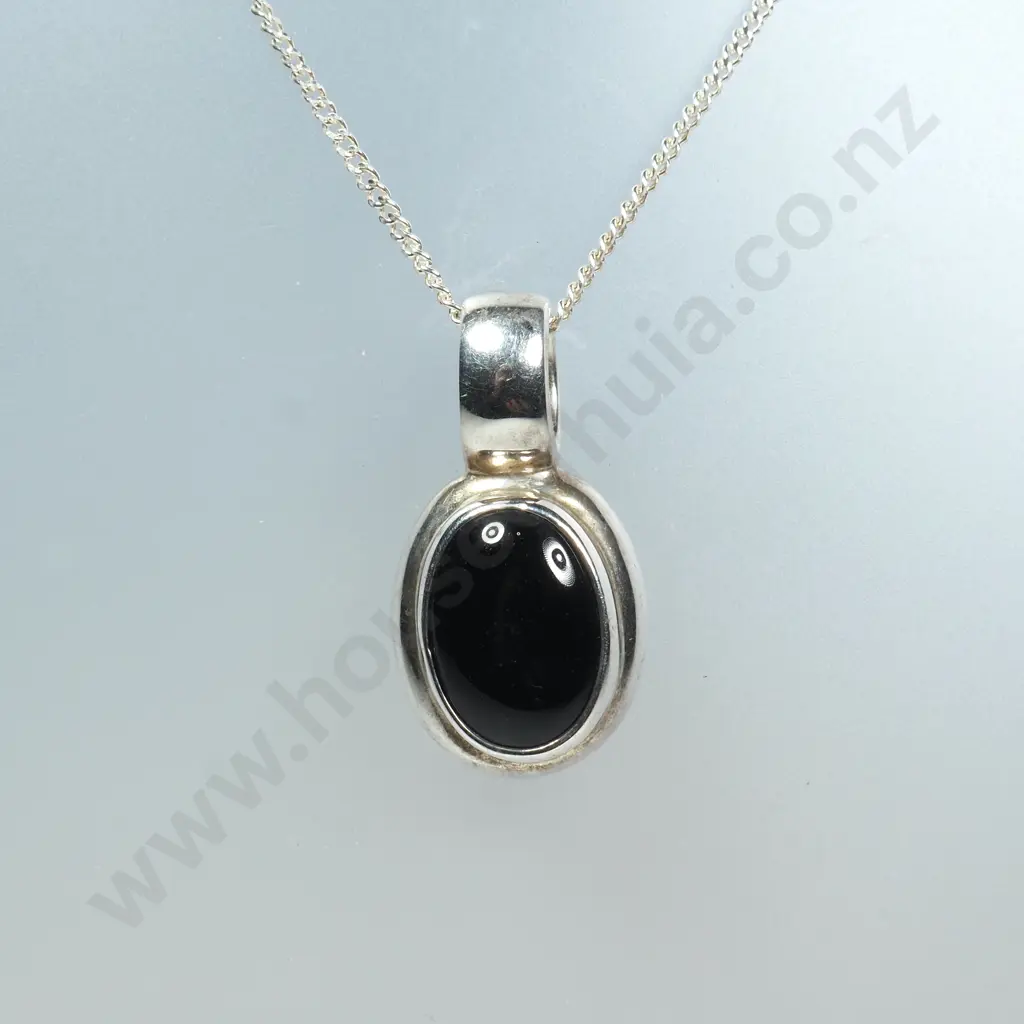Sterling Silver Pendant on Sterling Chain Image 1++