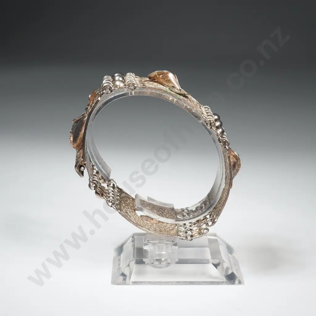 Sterling Silver Filigree Bracelet Image 1++