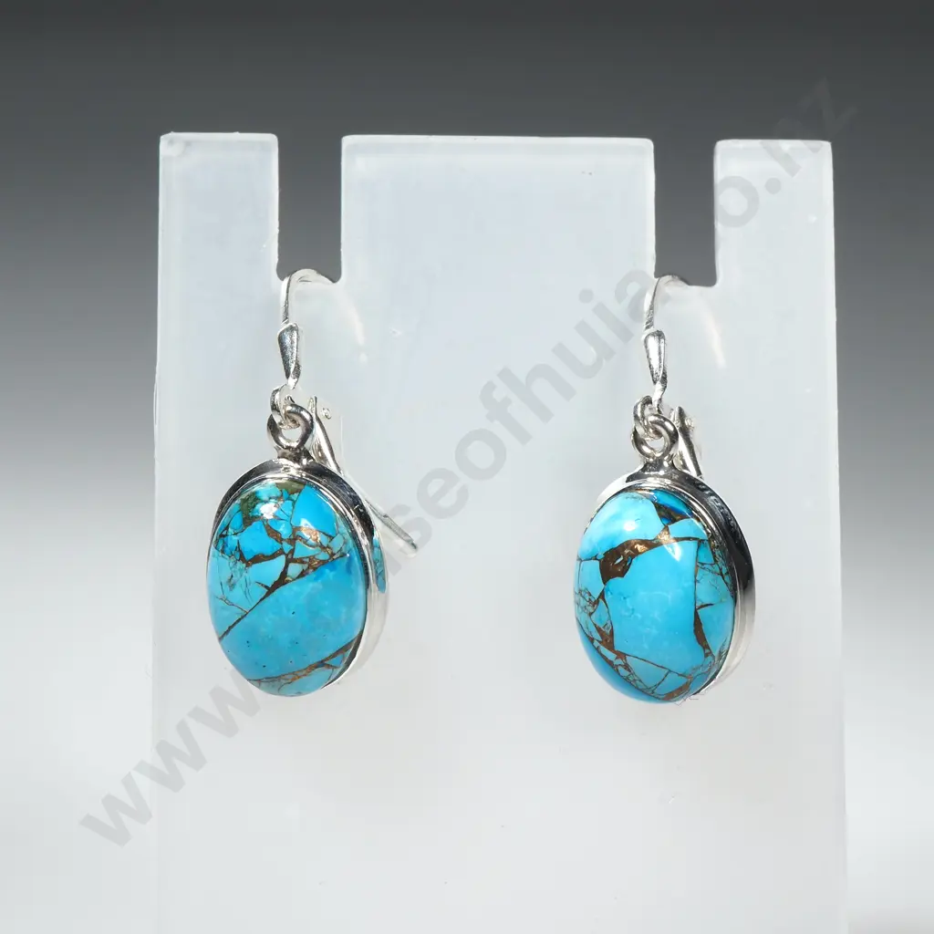 Sterling Silver Turquoise Earrings Image 1++