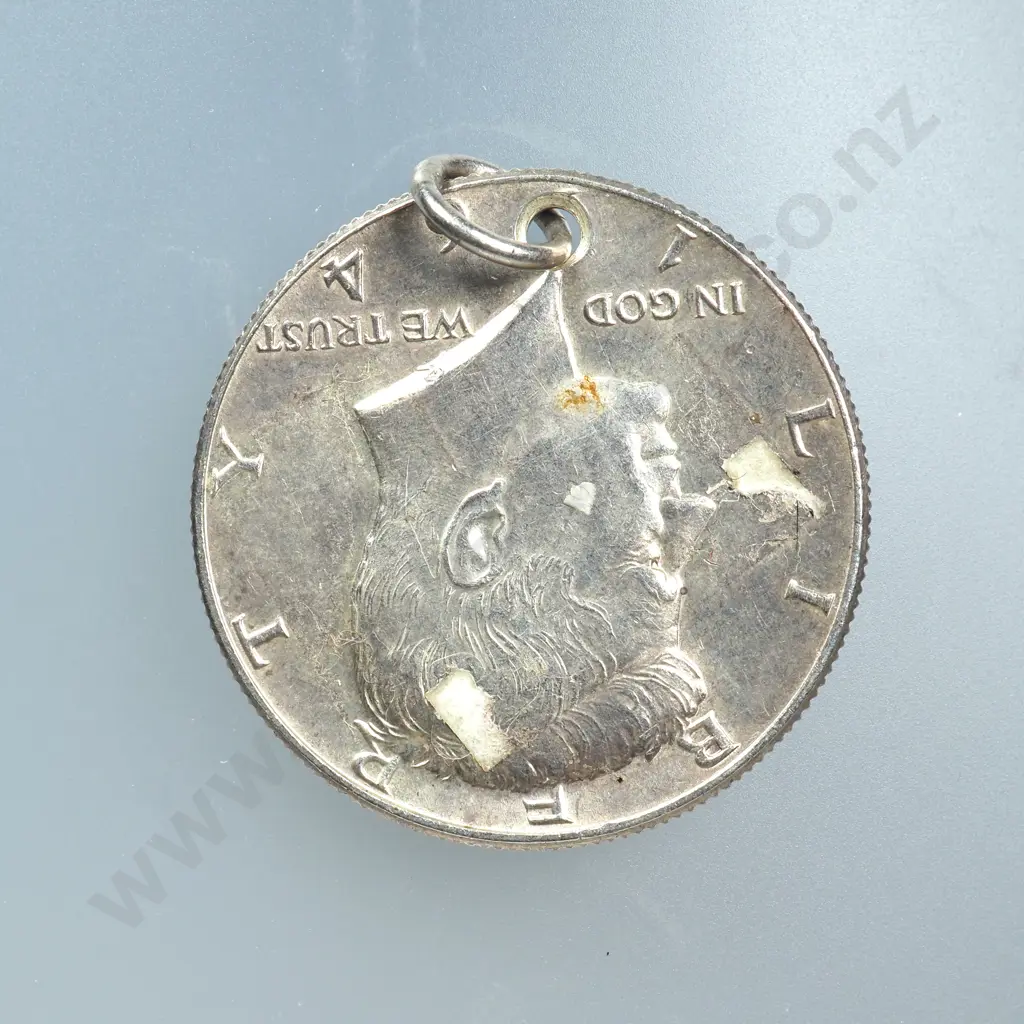 1964 United States of America Half Dollar Pendant Image 1++