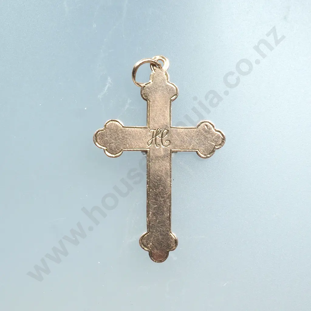 Vintage 9ct Gold Cross Image 1++
