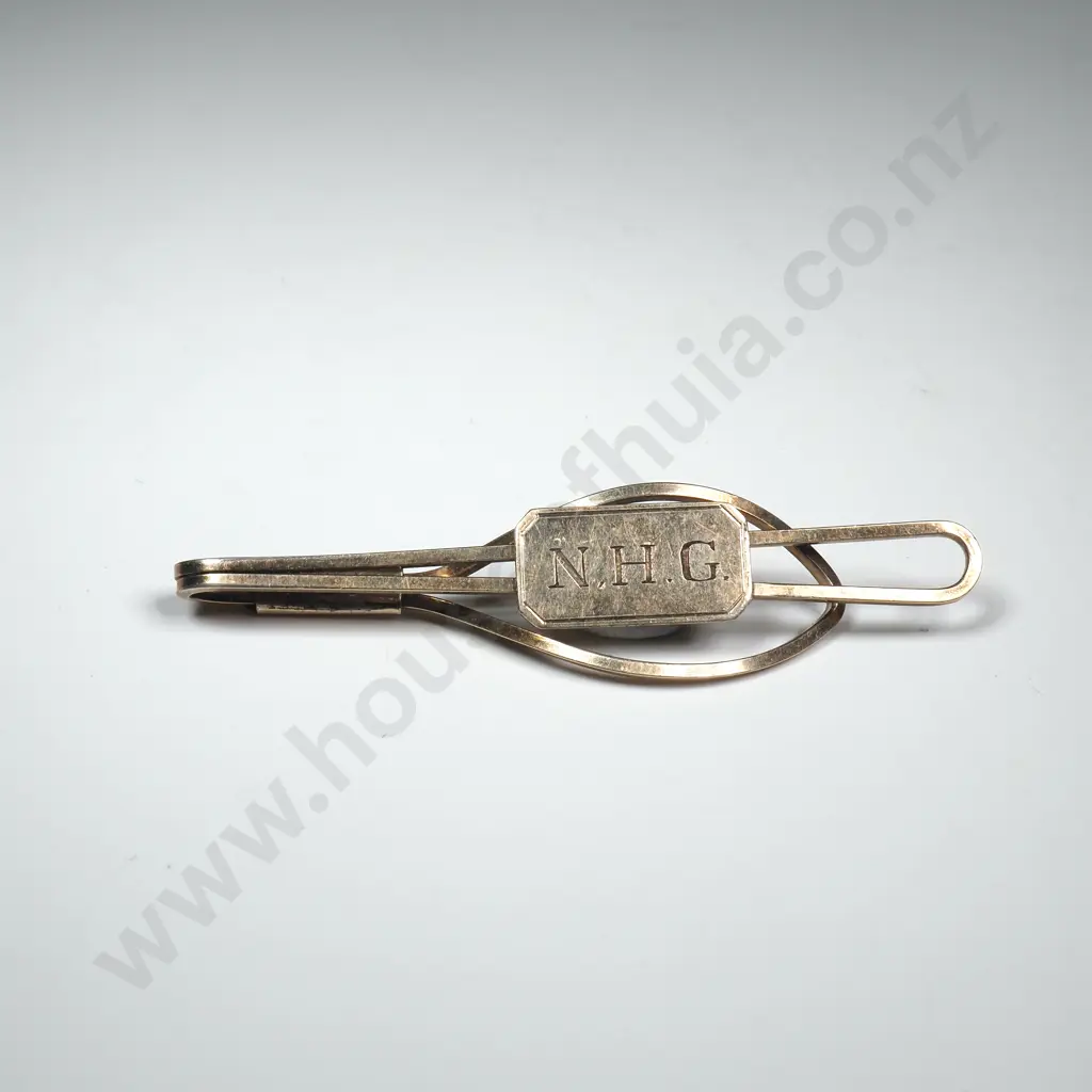 Gold Plated Sterling Silver Tie Clip Image 1++