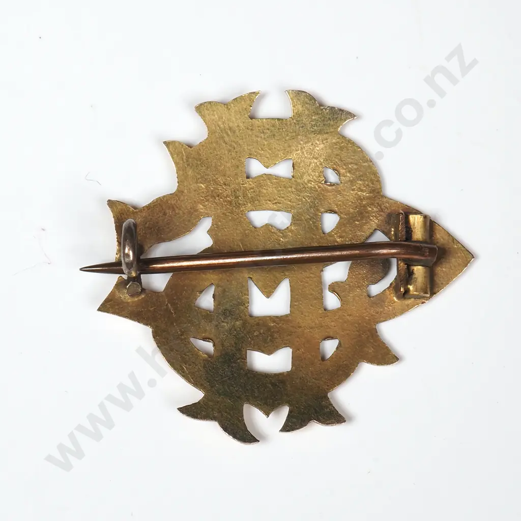 Antique 9ct Gold Brooch Image 1++