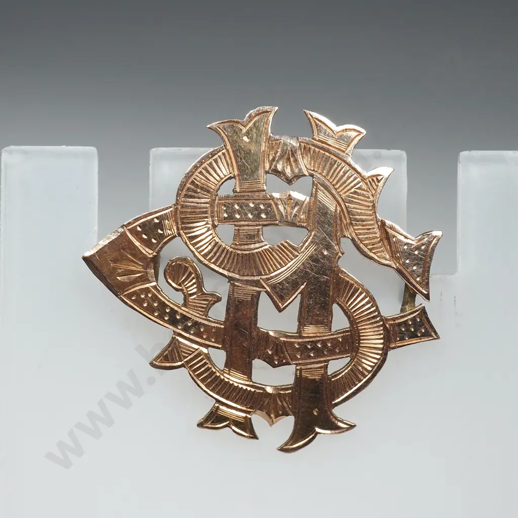 Antique 9ct Gold Brooch Image 1++