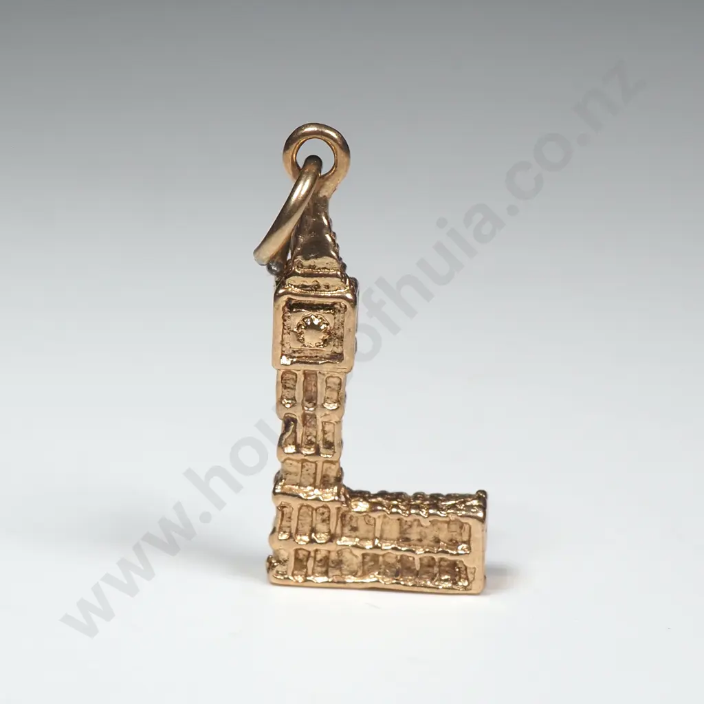 9ct Gold Big Ben Pendant Image 1++
