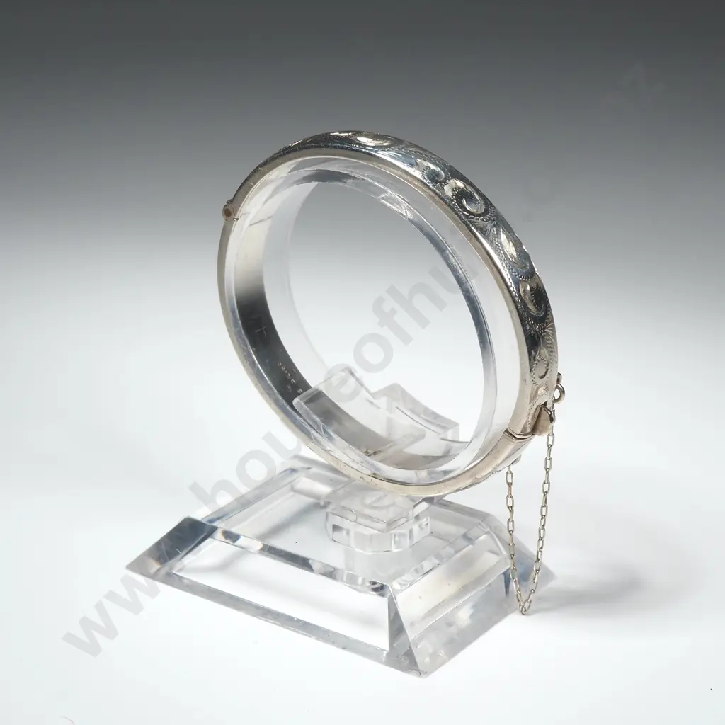 Sterling Silver Hinged Bracelet Image 1++