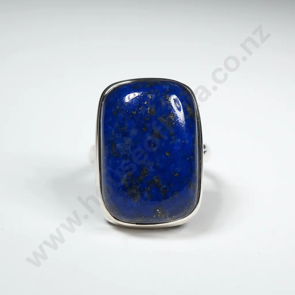 Sterling Silver Lapis Lazuli Ring Image 1++