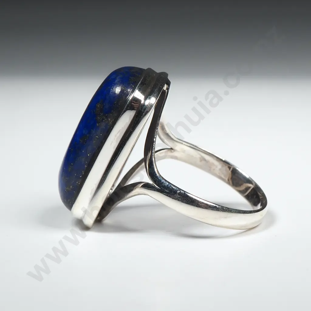 Sterling Silver Lapis Lazuli Ring Image 1++