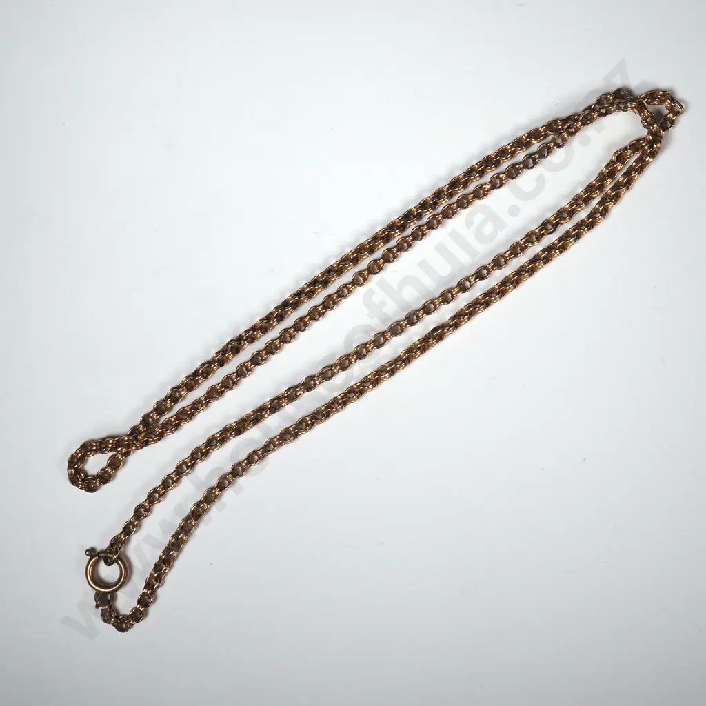 Antique 9ct Gold Belcher Chain Image 1++