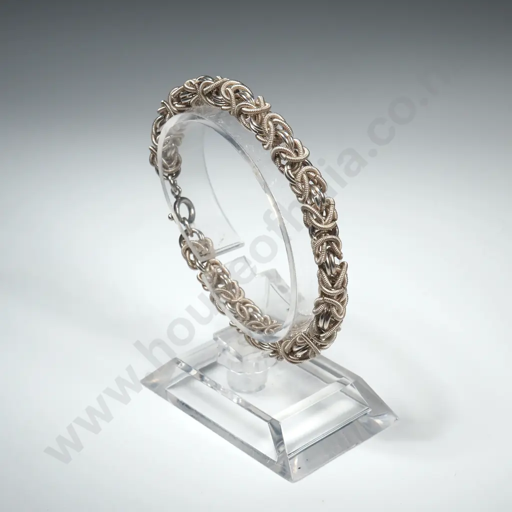 Modern Sterling Silver Fancy Bracelet Image 1++