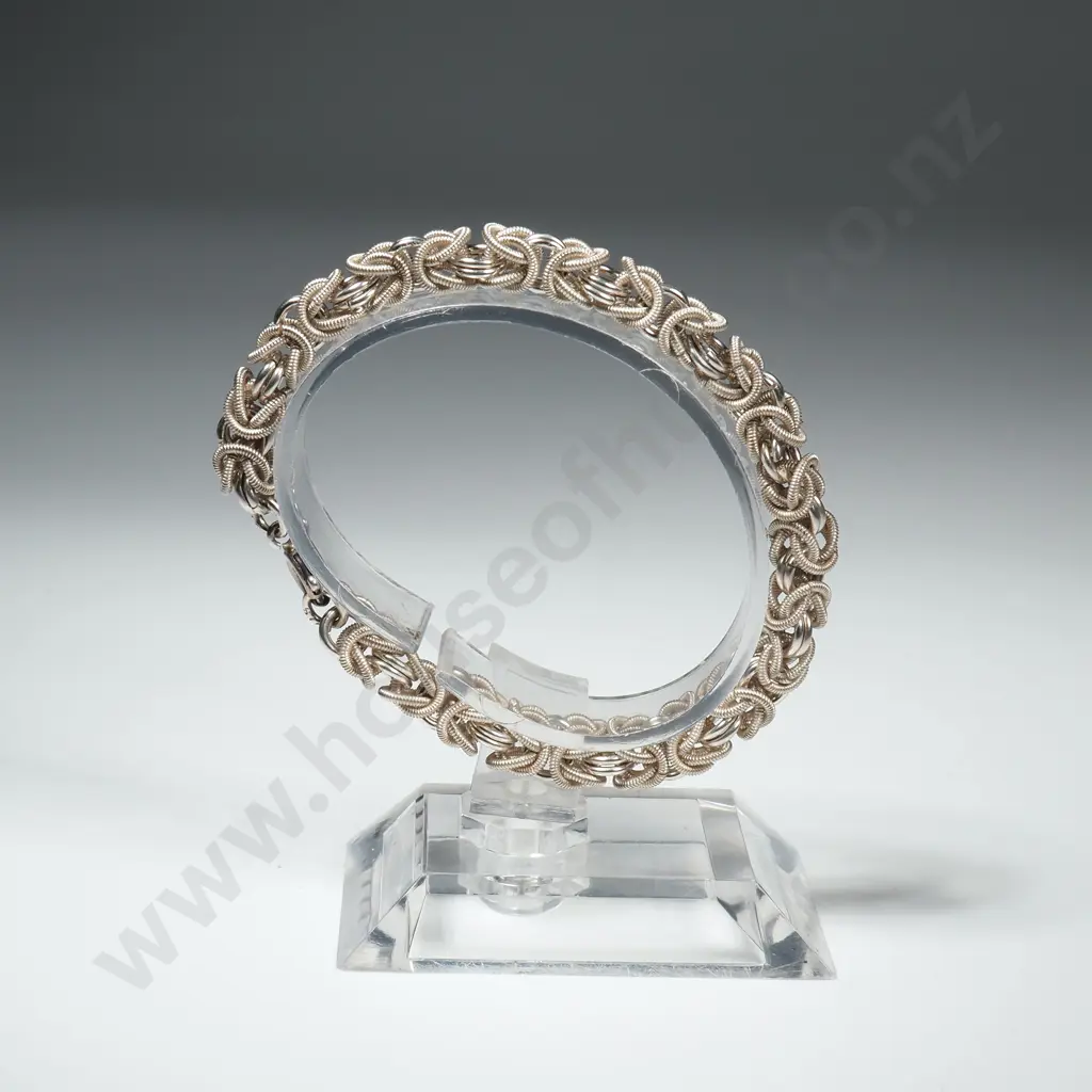 Modern Sterling Silver Fancy Bracelet Image 1++