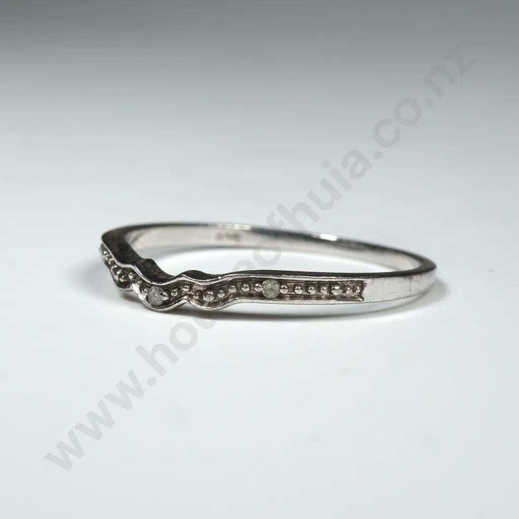Modern Sterling Silver Fancy Band Image 1++