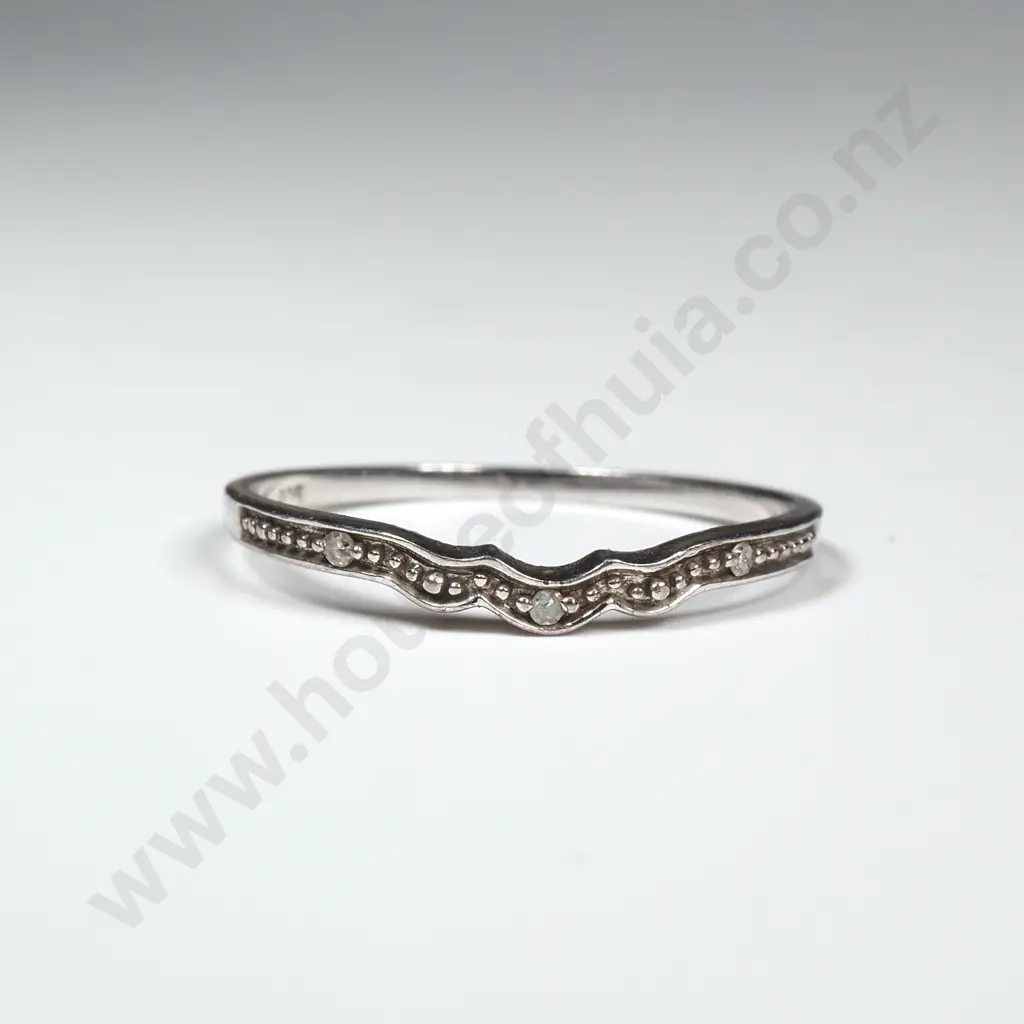Modern Sterling Silver Fancy Band Image 1++