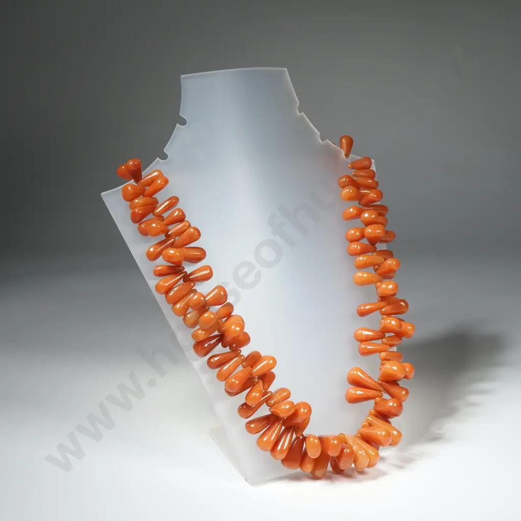 Native American Jasper Necklace w Double Row Teardrop or Briolette Drop  Purchased in Colorado Image 1++