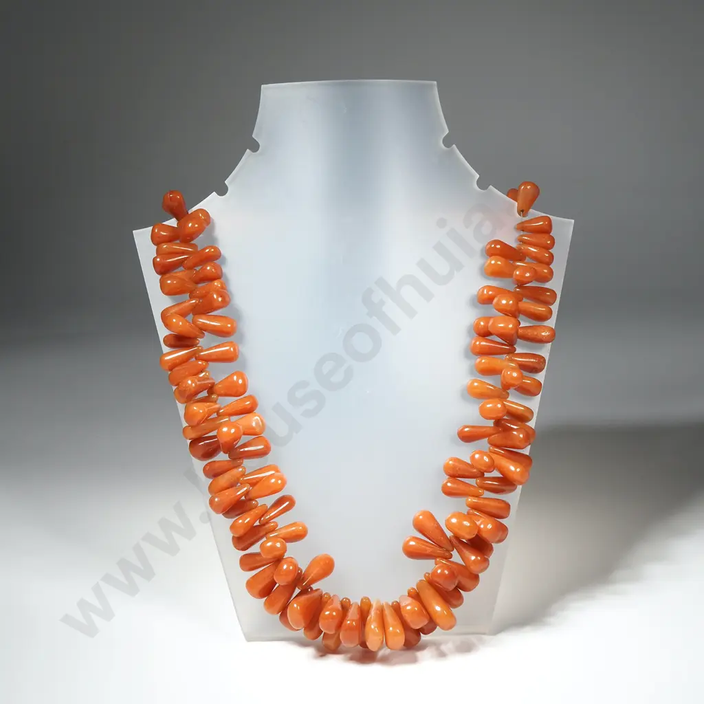 Native American Jasper Necklace w Double Row Teardrop or Briolette Drop  Purchased in Colorado Image 1++