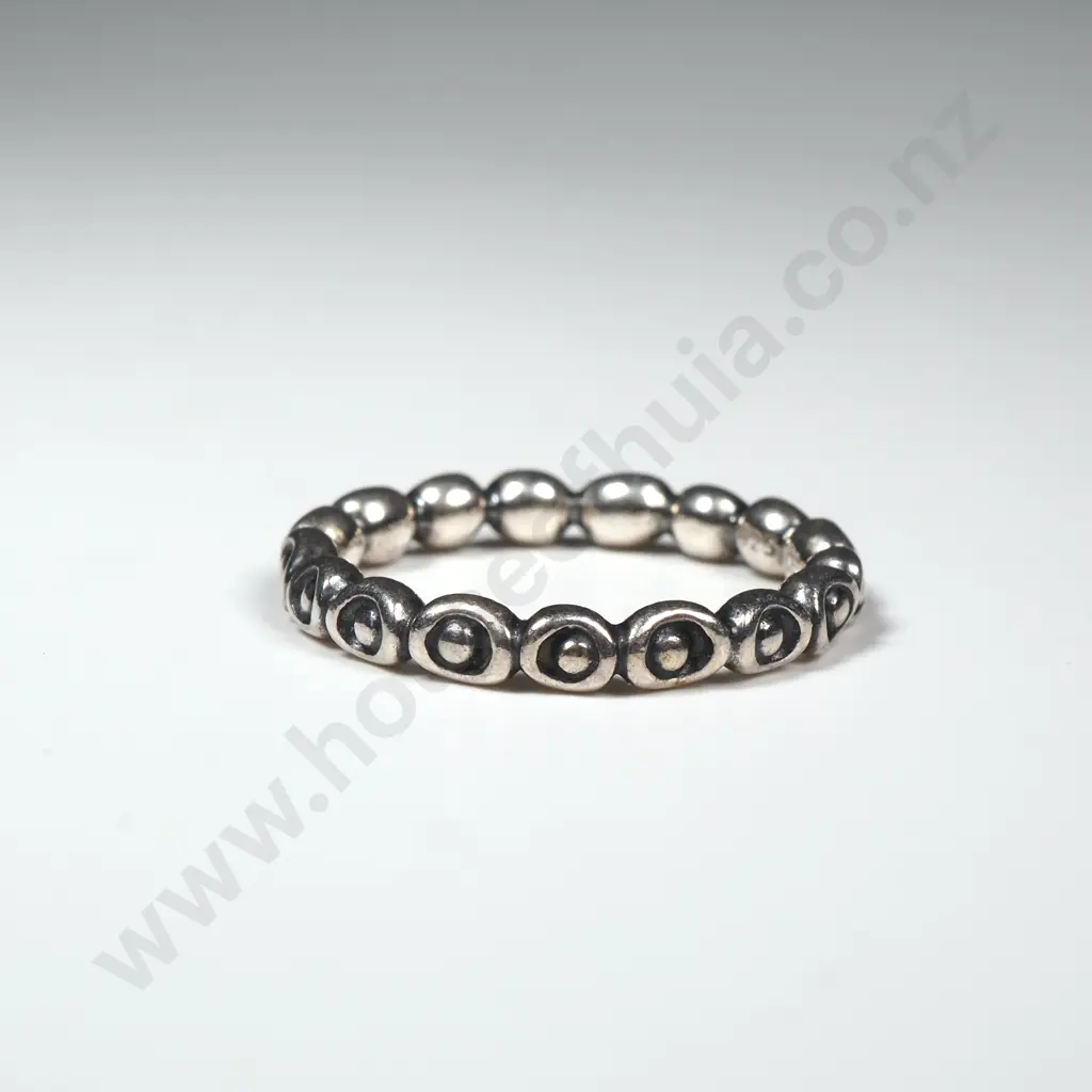 Modern Fancy Sterling Silver Band Image 1++