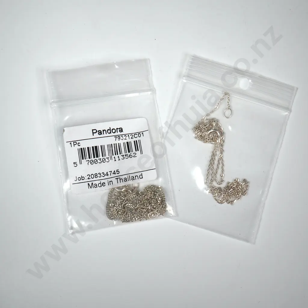 Two Fine Sterling Silver Chains Image 1++