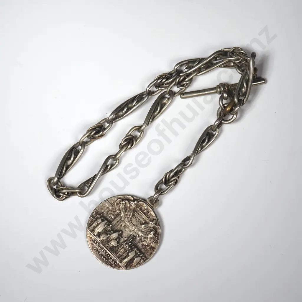 Fancy White Metal Fob Chain Image 1++